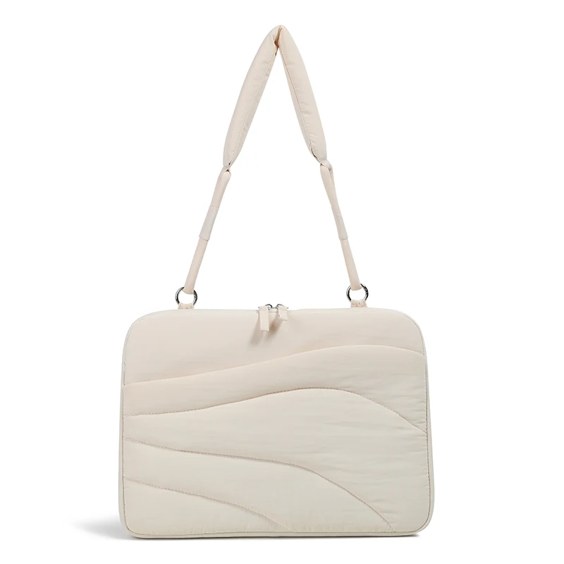 Ultra-thin Laptop Sleeve Puffy Laptop Shoulder Bag 13.3 14 15 15.6 16 Inch for XiaoMi Samsung Huawei Shockproof Pouch Bag