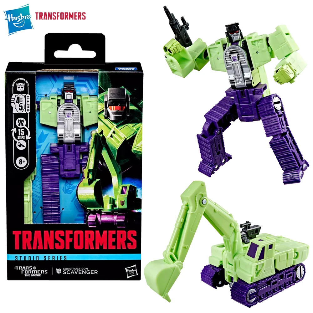 

Original NEW Hasbro Transformers Studio Series Constructicon Scavenger (SS86 The Movie) 11.5cm Deluxe Class Model Figure Toys