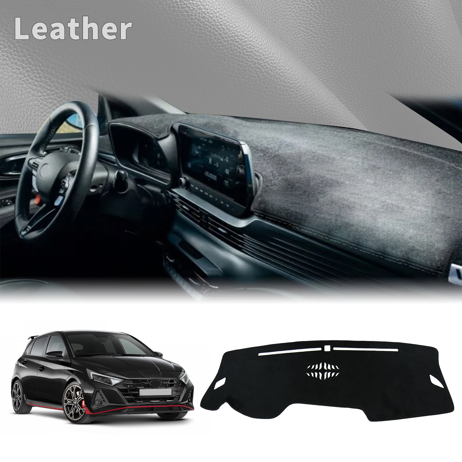 

fit for Hyundai I20 III 2020-2022 2023 2024 2025 Dashmat Dashboard Cover Pad DashMat Sunshade Protective Carpet Car Accessories