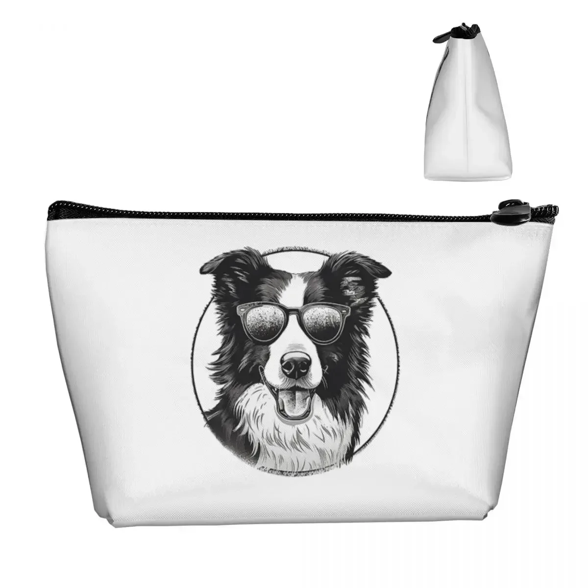 Border Collie Travel Cosmetic Bag Makeup Bag Storage Bag Cosmetic Case Portable Organizer For Women Female Gift