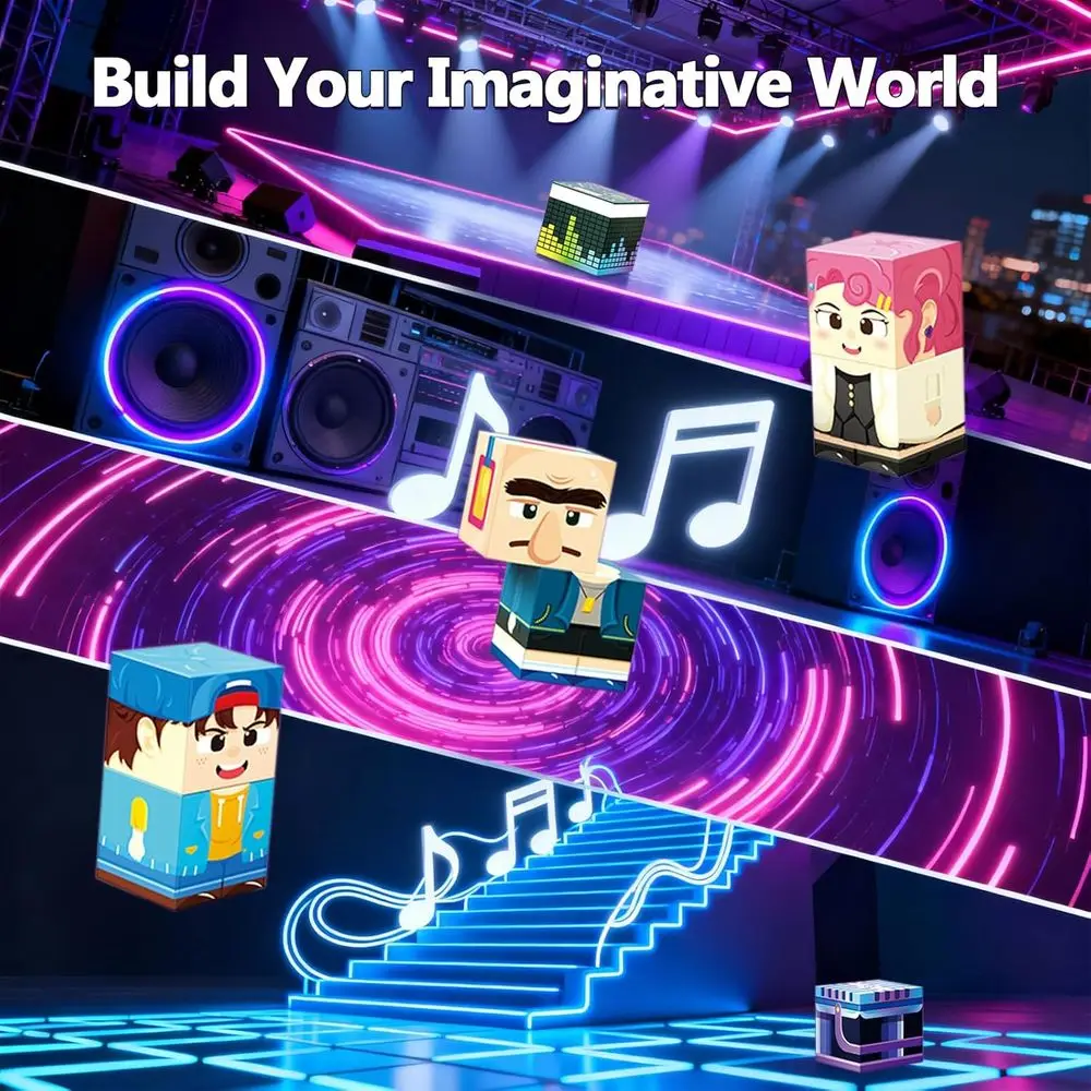 مجموعة مكعبات بناء مغناطيسية 120 قطعة للأطفال من سن 4 إلى 12 سنة، هدية حسية مثالية للأميرة للفتيات - مثالية لعيد الميلاد والولادة