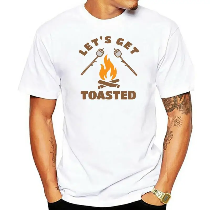 Lets Get Toasted Mens Black T-Shirt Size S M L XL 2XL 3XL 4XL(1)