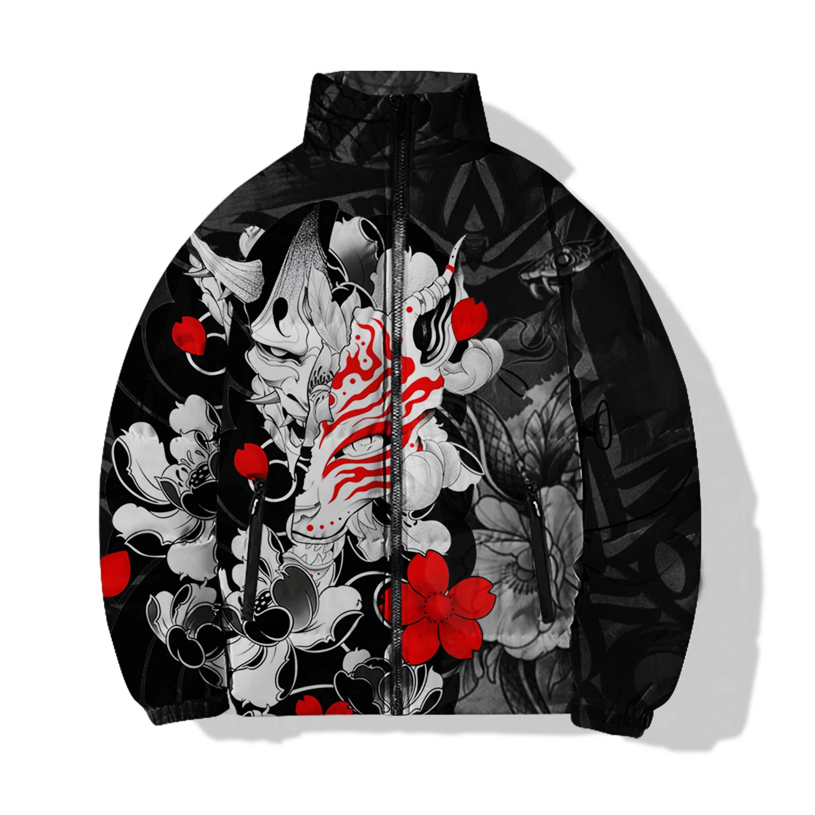 Japanse Stijl Mannen Jas Schattig Nieuw In Jassen Dons Zen Warmte Man Jassen 3d Print Cartoon Duurzame Sweatshirts Parkas Mannelijke Koude