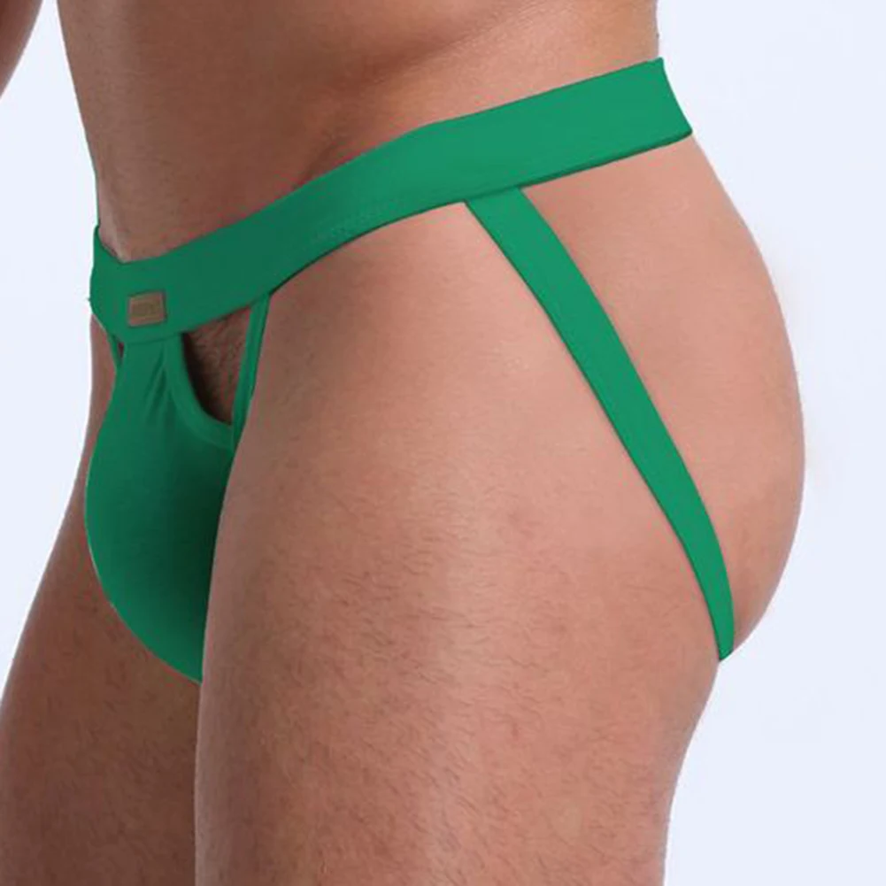 

Men Low Waist Breathable G String Underwear Thin Cotton Thong with Pouch Underpants for Comfort and Breathability