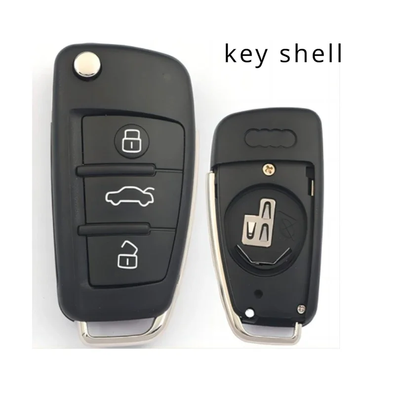 

BB Key Car Remote Key Case For Audi A2 A3 A4 A6 A6L A8 Q7 TT Filp Case 3 Buttons Car Accessory