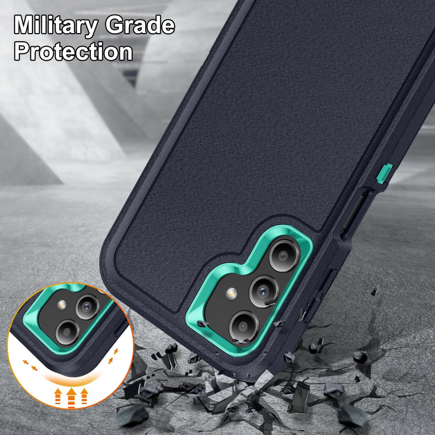 Case for Samsung Galaxy A15 A14 A13 A04S A54 A53 5G 4G Heavy Duty 3in1 Shockproof Anti-Scratch Rugged Protective with Full Cover