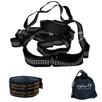 2.8M 2 PCS Essential Can Hold 2000kg Out Door Camping Hiking Hammock Hanging Belt Hammock Strap Rope Accessories Load Bind Rope