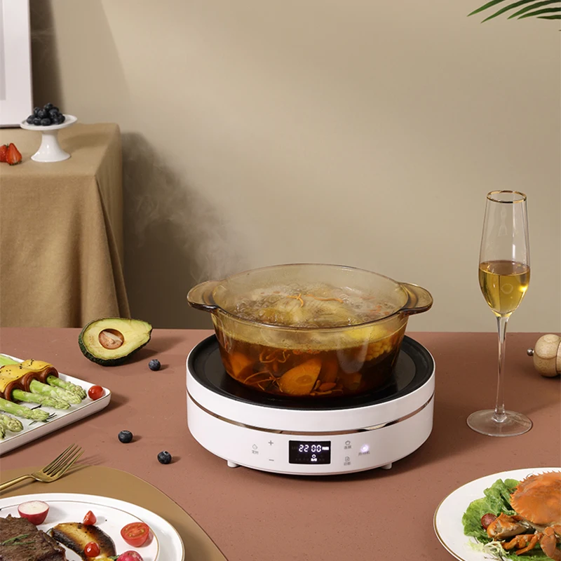 2200 واط الكهربائية موقد سيراميك موقد الشاي المنزلية عالية الطاقة الأشعة تحت الحمراء موجة فرن المعالجة الحرارية التعريفي طباخ