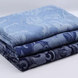 Denim Fabric Washed By The Meter for Jeans Coats Diy Clothes Jackets Shirts Sewing Thickened Cloth Drape Printed Flowers Textile