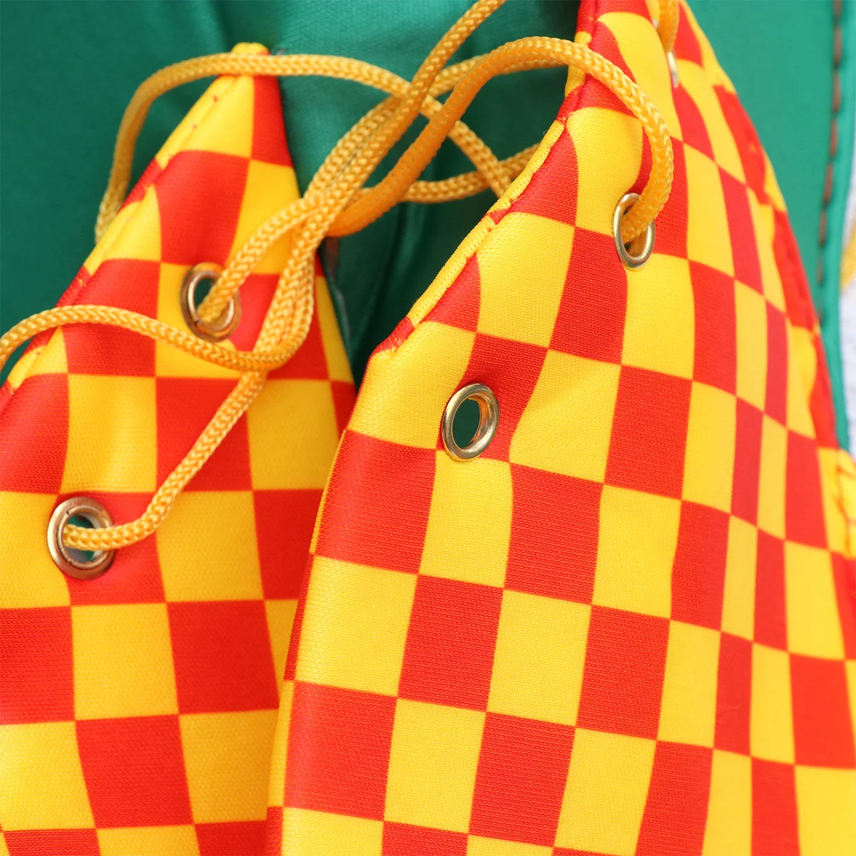 

A Pair of Average Size Bright Color Clown Shoes Easy Wearing Adjustable String Tie for Halloween Costume Party