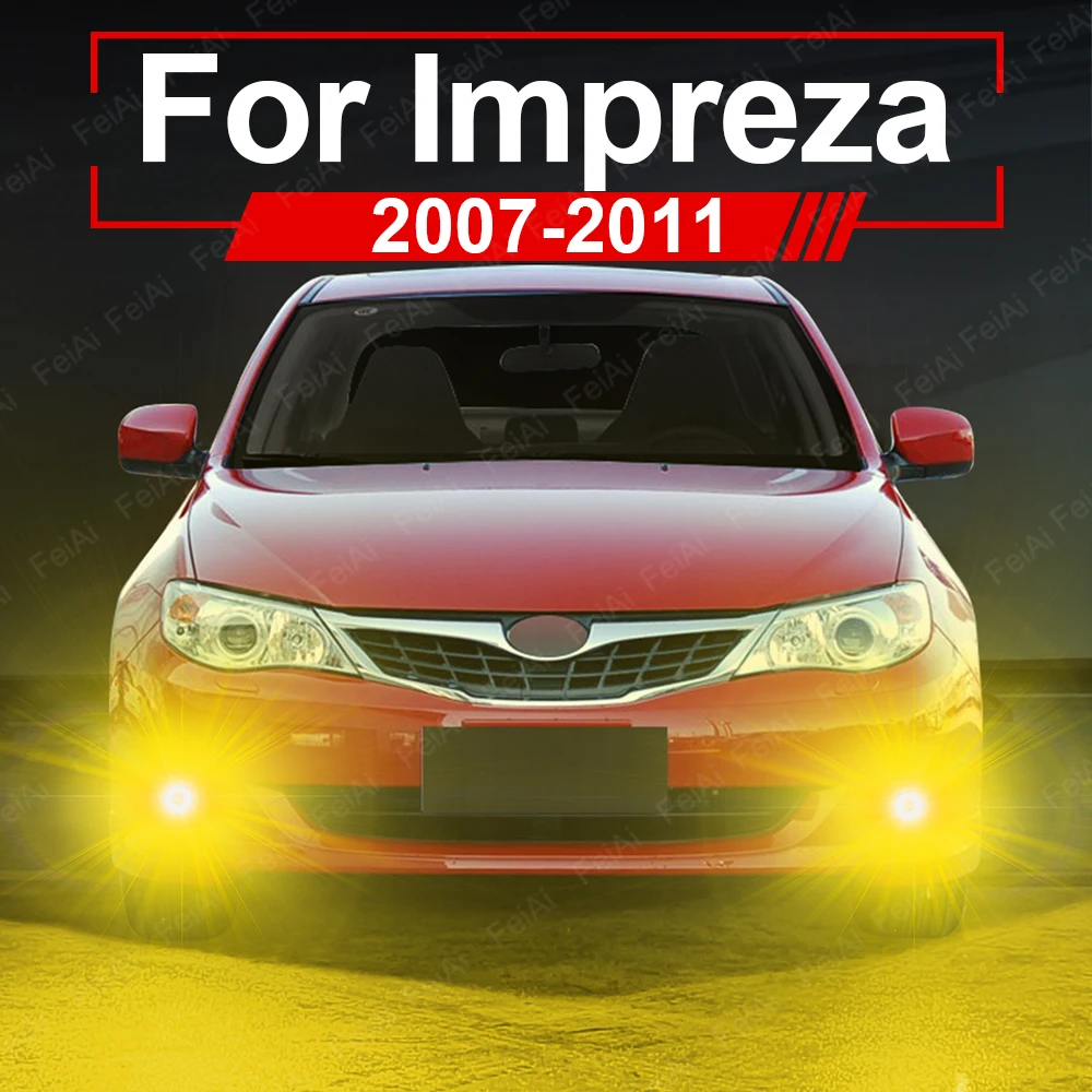 

For Subaru Impreza Fog Lights LED Dual Color Front Fog Light Bulb Impreza Accessories 2007 2008 2009 2010 2011 White Yellow Blue