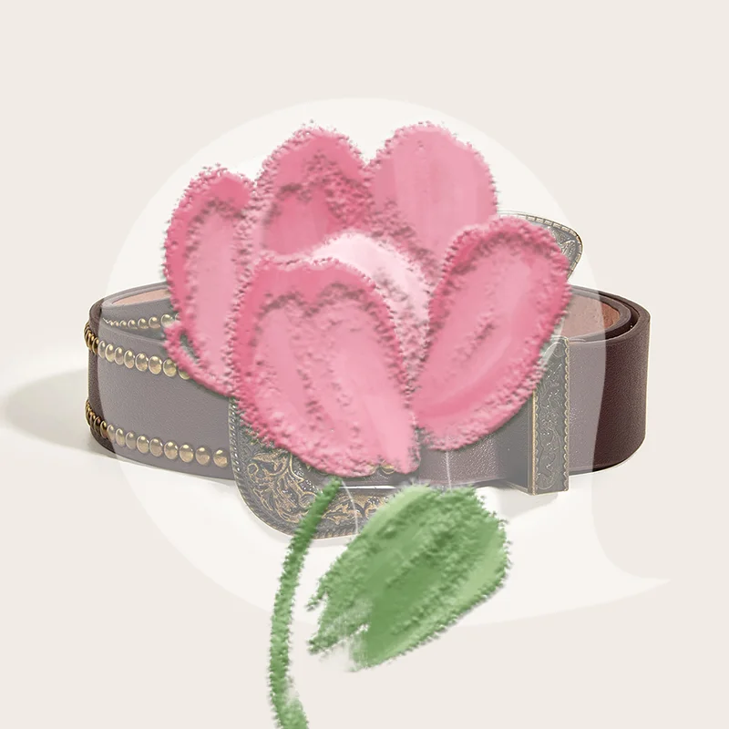 Nueva tendencia de uñas Retro, cinturón de estilo Punk a la moda, cinturón Universal con personalidad para pantalones vaqueros para hombres y mujeres