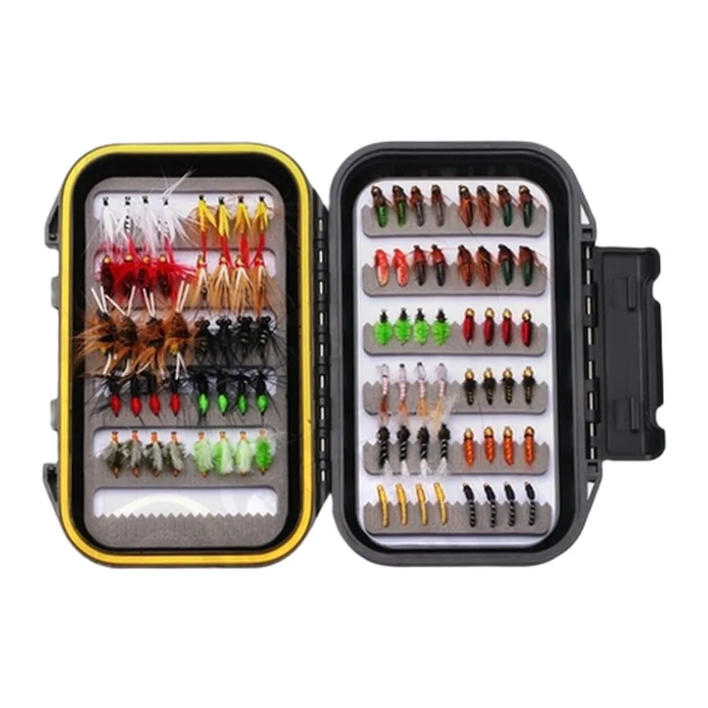 Fly Fishing Lure Kit Artificial Baits River Stream Trout Saitama White Stripe Assorted Flies Sequin Fishing Tackles Accessories