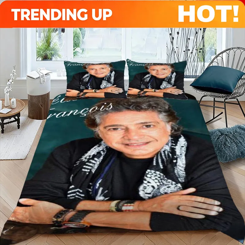 Customize 2/3pcs Frédéric François Themed Printed Duvet Cover Set, a Great Choice for Christmas Gifts or Wedding and Holiday Pre