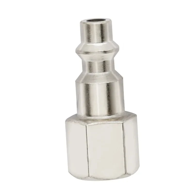 Herramientas neumáticas de cobre y niquelado, pistola de aire, bomba de aire, compresor de aire, conector rápido autoblocante tipo C, 1/4NPT, 5 piezas