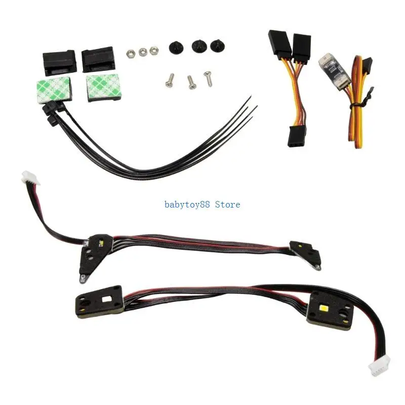 

Y4UD Model Car Replacement Part Headlight for 1:18 Remote Truck Car Toy for TRX4M Car Original Made Light Set for Boys Teens
