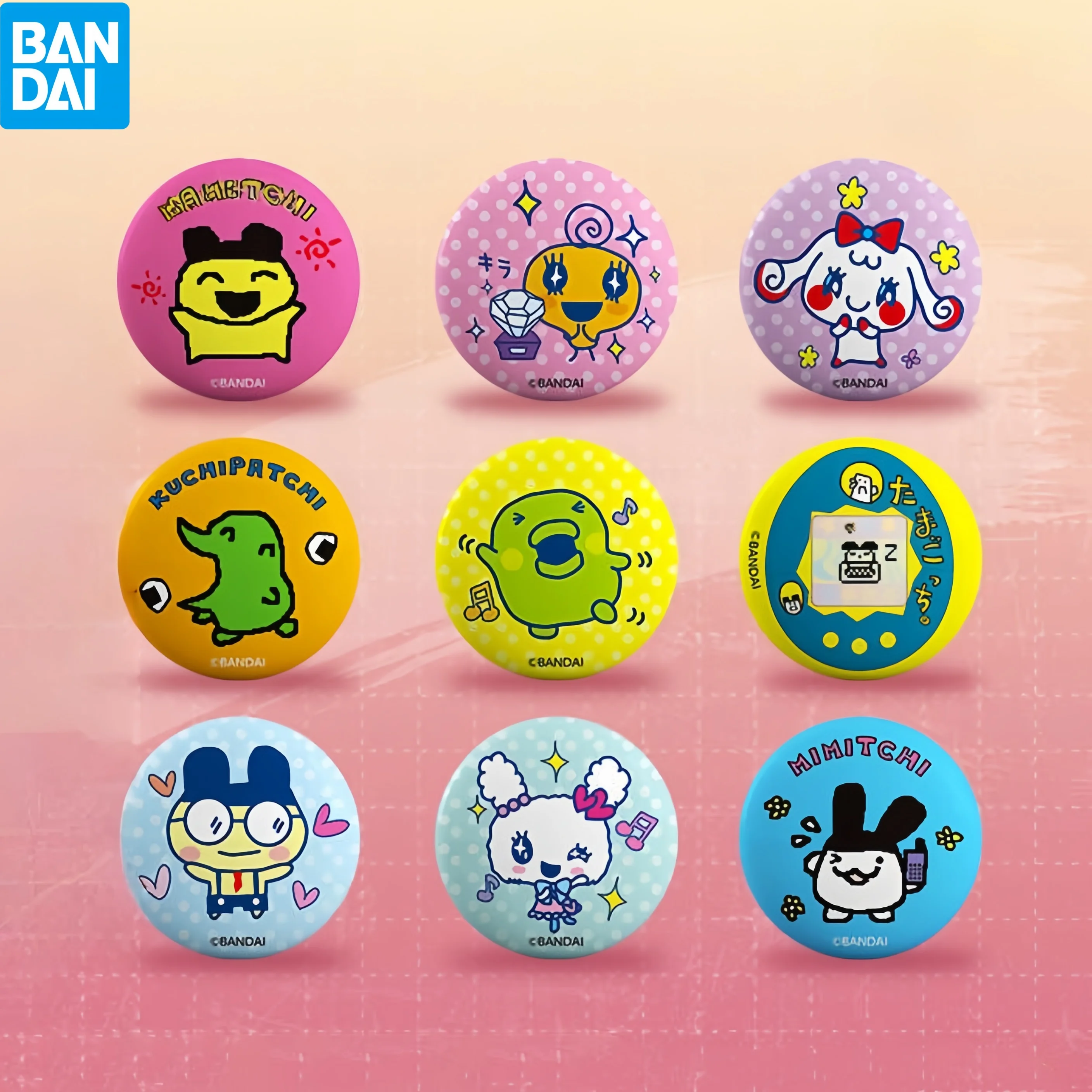 

Tamagotchi Badge Mametchi Badge Grating Card Moving 3d Card Transparent Card Color Change Sticker Dynamic Card Decoration Toy