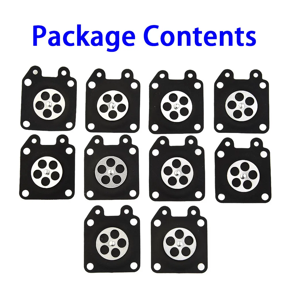 10x Car Chainsaw Carburetor Metering Diaphragm For-95-526/95-526-9/95-526-9-8 Rubber Carburetor Repair Set Rubber Gaskets