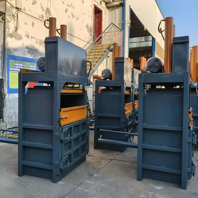 Industrial Vertical Hydraulic Press Baler for Cardboard Plastic PET Bottle Aluminum Can Fabric Sponge