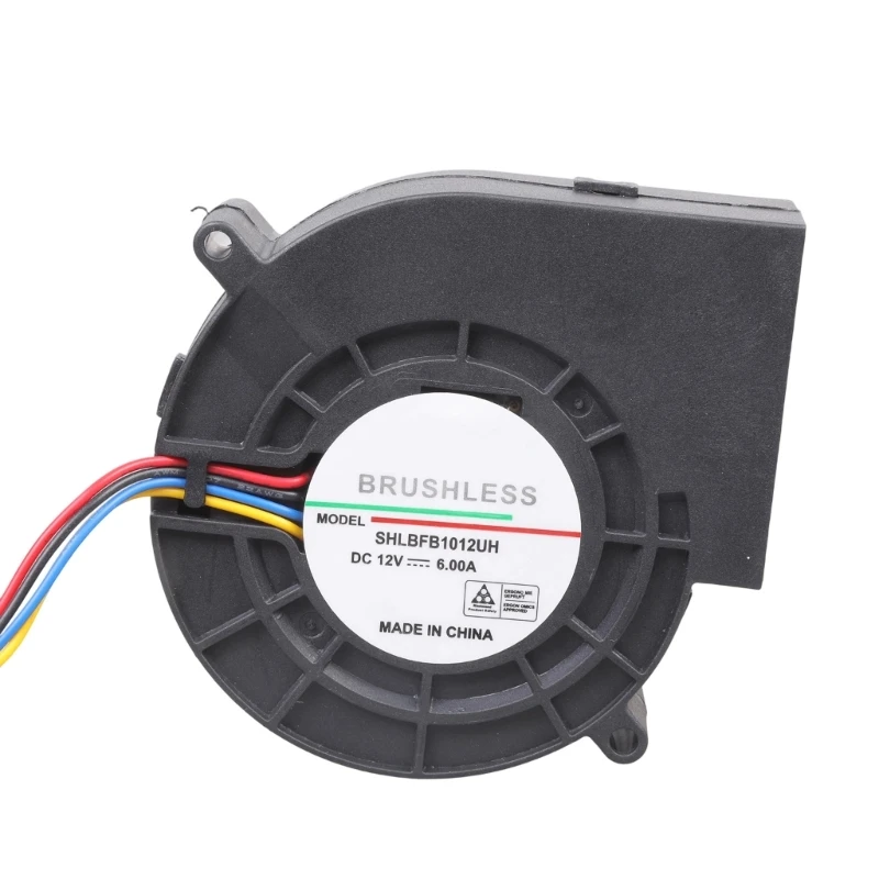 D84F Double Ball Bearing 97mm Cooling Fan 12V 300CFM 4 Wire Automatic Speed Control