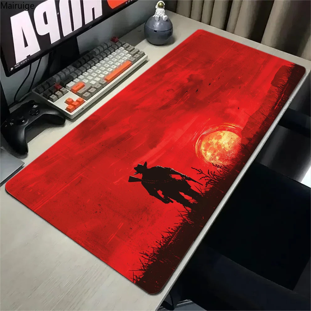 Red Dead Redemption 2 Large HD Game Mouse Pad Computer Mousepad PC Gamer Mouse Mat Laptop Carpet Keyboa rubber Non-slip Desk Mat