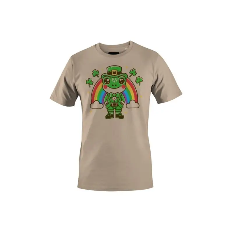 

Lucky Frog Лепрекон с радужным днем Святого Патрика Симпатичная женская футболка