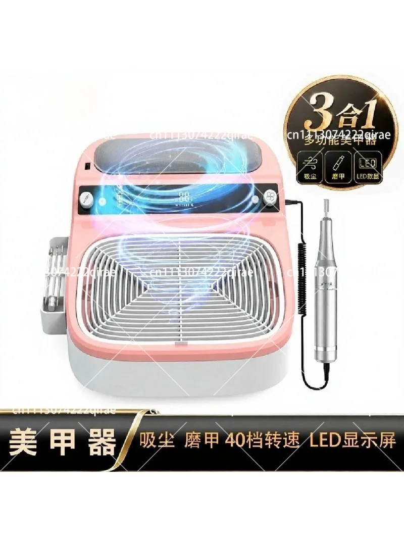 5 In 1 Nail UV Lamp Drill Dust Collector Multifunctional Desktop Nail Polishing Removing Machine For Nail Salon Use