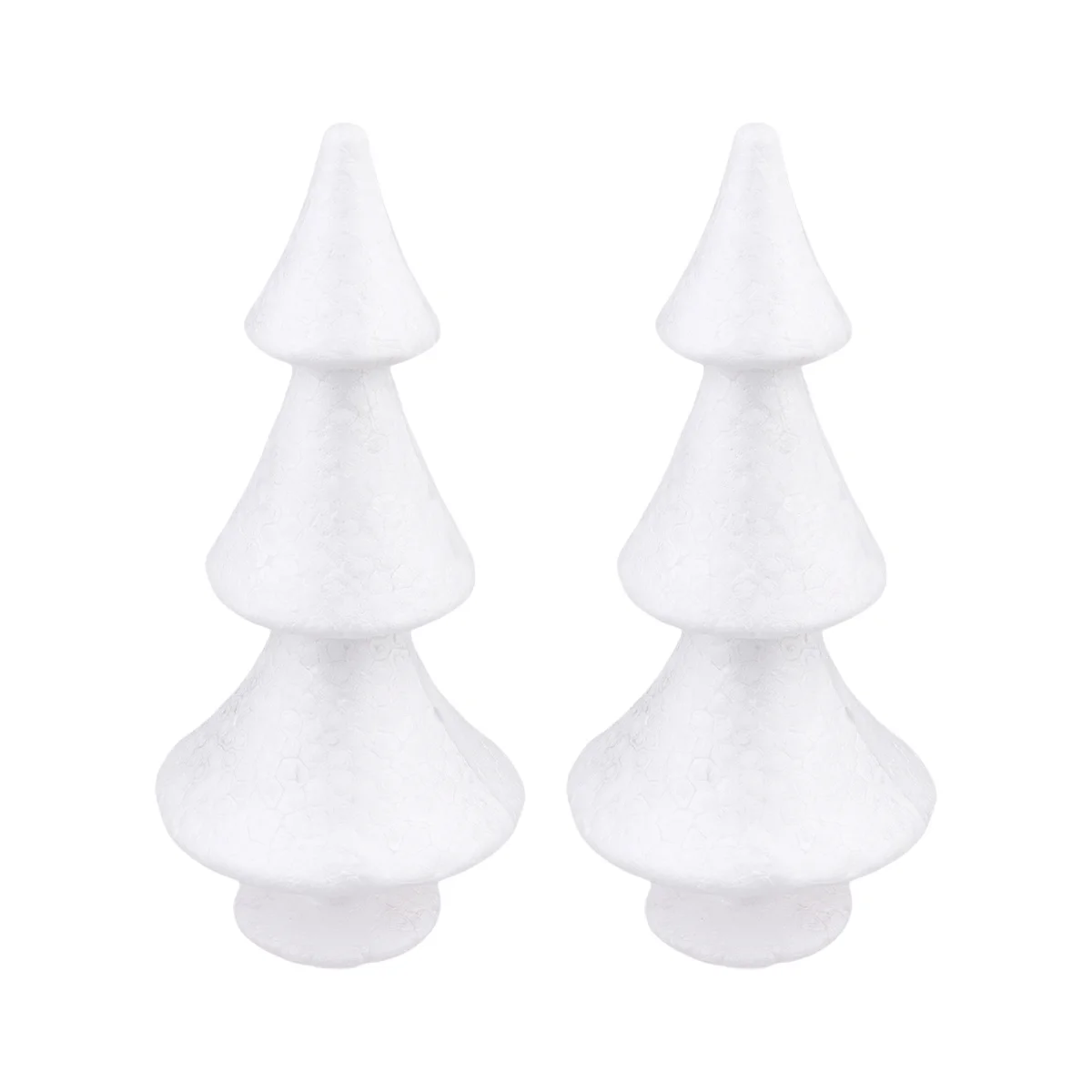 

2Pcs White Foam Christmas Tree DIY Craft Material for Preschool Church Kindergarten Holiday Decor Christmas Tree