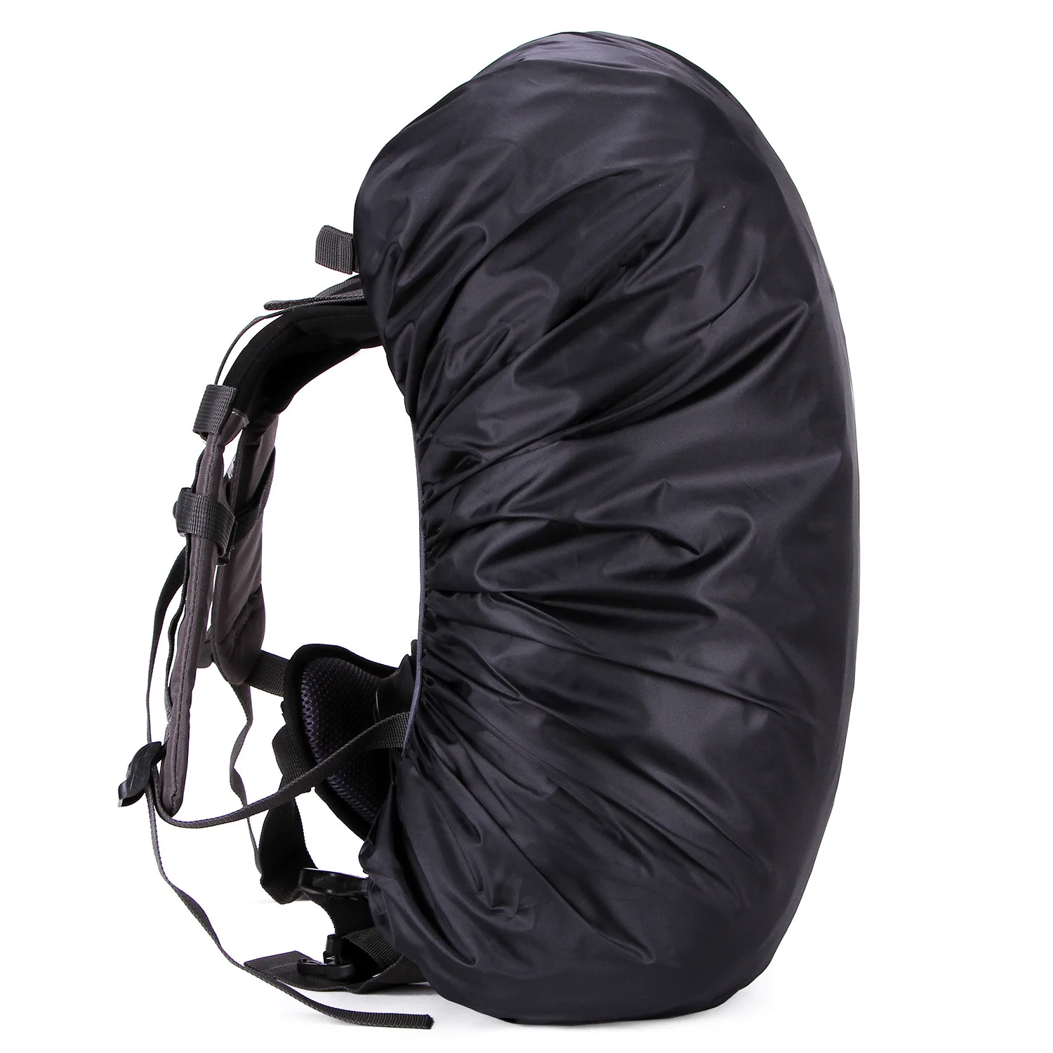 1pcs Ultralight Backpack Waterproof Cover 35-45L Universal OutdoorSport Climbing Bags Rain Cover Inside Silver watering Coating