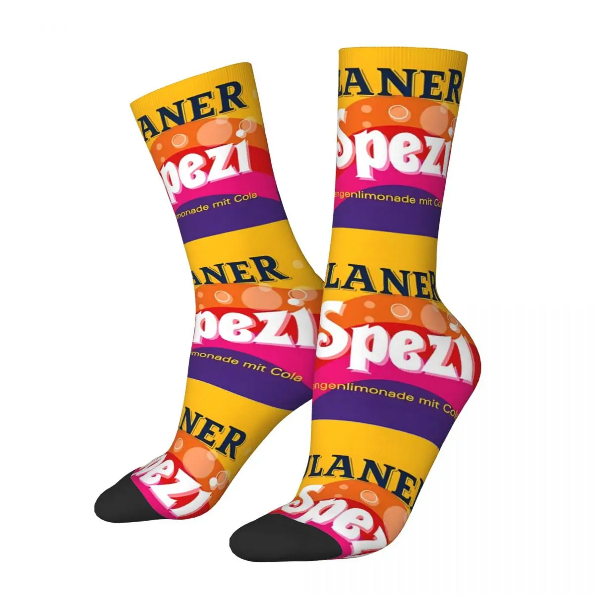 Paulaner Spezi Logo Socks Men's Women's Polyester Casual Munich Socks High Quality Spring Summer Autumn Winter Middle Tube Socks