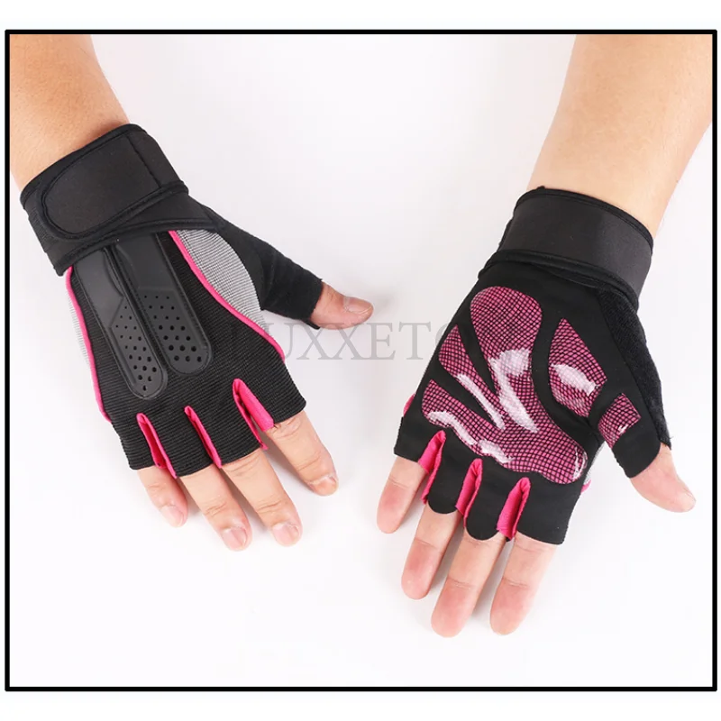 Men Women Gym Fitness Tactics Weight Dumbbell Palm Pad Glove Unisex Snails Half Finger Outdoor Sport Non Slip Cycling Mitten