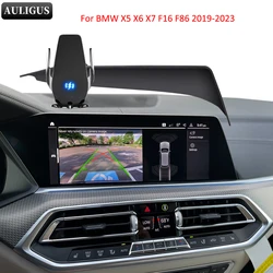 Car Phone Holder For BMW X5 X6 X7 F16 F86 14.9/12.3-in Screen Mount Cell Phone Holder in Car Mobile Support Navigation Bracket