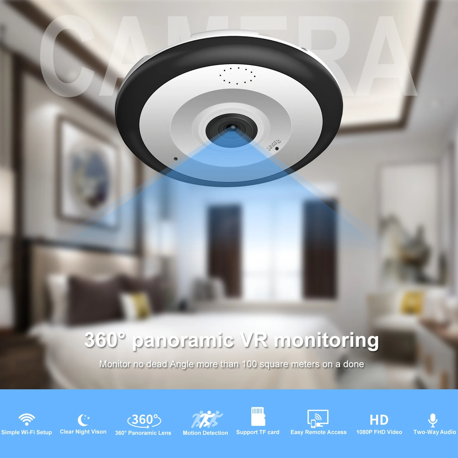 Imagem -05 - Câmera de Vigilância de Vídeo Indoor Dome Wifi Auto Tracking Auto Tracking Home Security 5mp ip V380