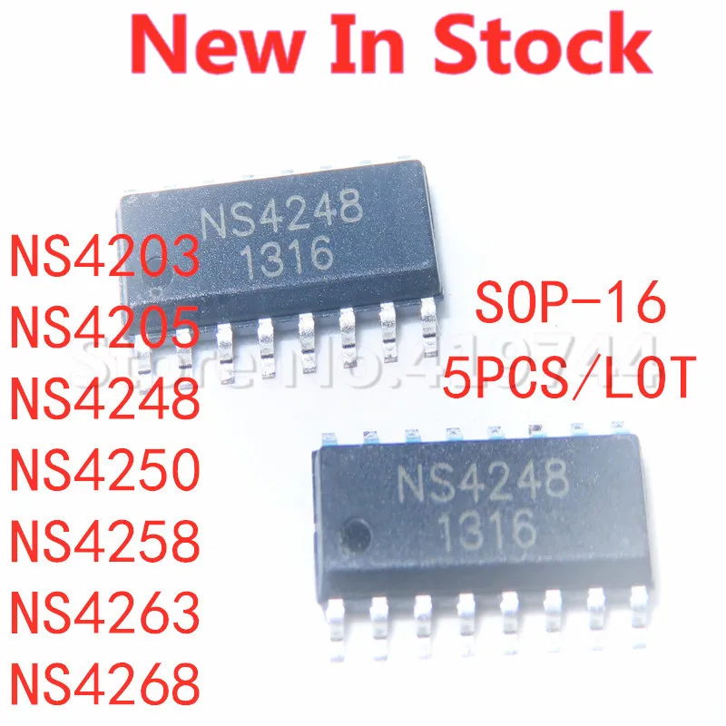 5 PZ/LOTTO NS4203 NS4205 NS4248 NS4250 NS4258 NS4263 NS4268 SOP-16 SMD amplificatore IC In Magazzino NUOVO originale IC