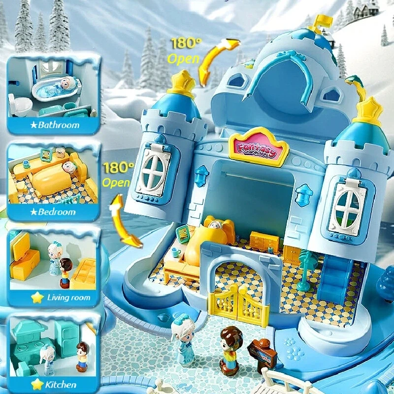 자석 조립식 마법 공주 성 집 장난감 세트 - 소녀들을 - Kids Toys 3 Year Old 리뷰 및 가격