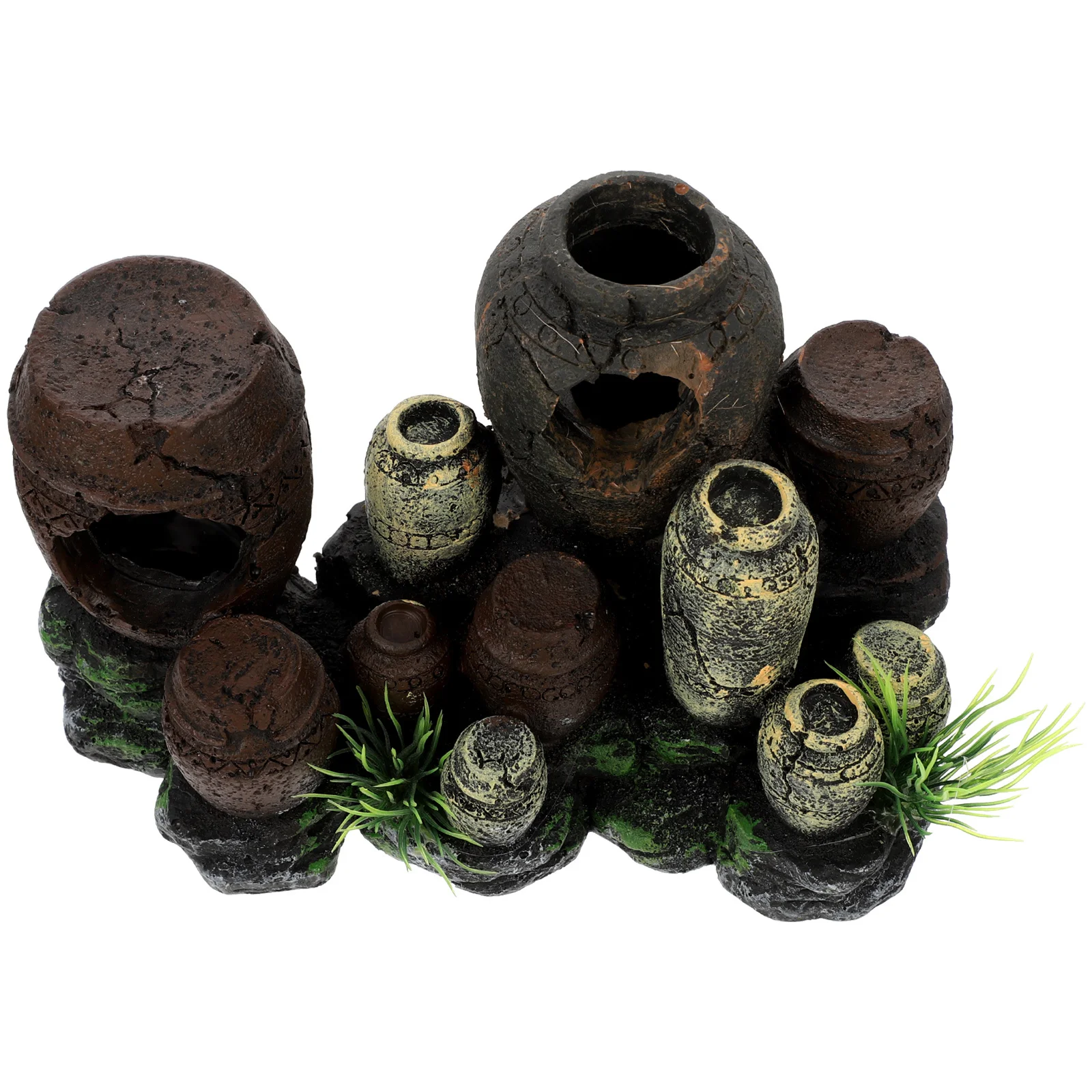 

Aquarium Resin Jar Fish Cave Hiding Shelter Decoration Safe Ornament for Fresh Salt Water Fish Tank Accessory Hideout