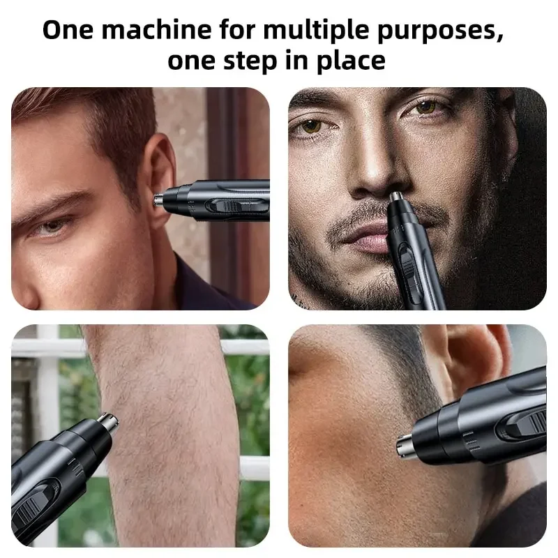 Electric Nose & Ear Hair Trimmer | High Speed Motor | Compact & Portable | Painless Hair Removal Tool for Men Women