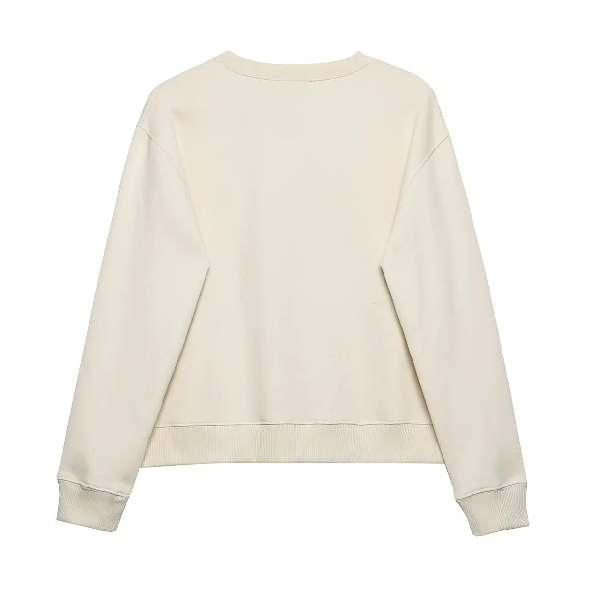 JNLEAOG Autumn New Faionable Street Sle Long Sve round Ne Girl's Printed Sweatirt Polyester Fiber Ladies' Sweater