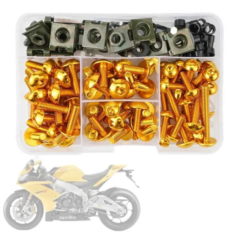 190 STKS Motorcycle Voorruit Kuip Bouten Fastener Clip Schroeven Kit Voor SUZUKI GSXR 600 750 1000 K1 K2 K3 K4 K5 K6 K7 K8 K9 K10