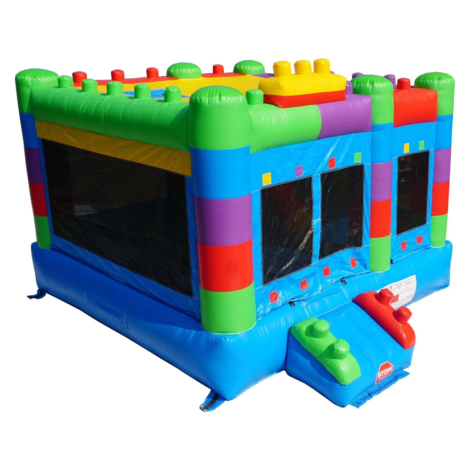 Semi Commercial Bounce House for Big Kids,Built-in Slide,PVC Material,for Backyard Outdoor Party
