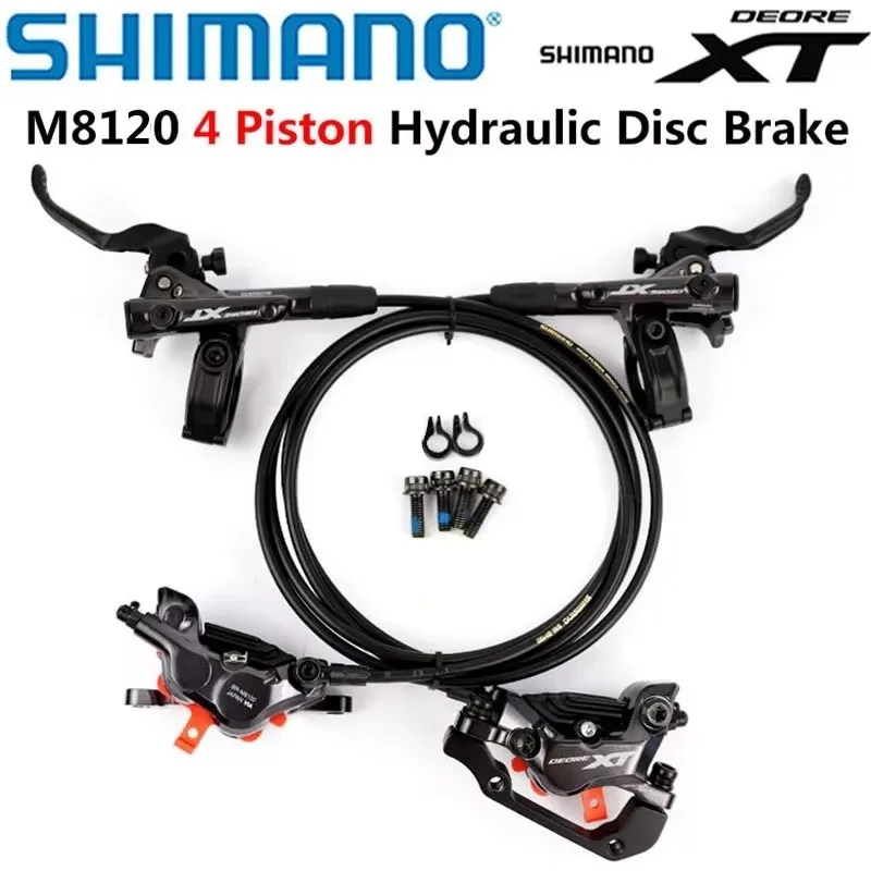

Shimano DEORE XT M8100 M8120 Brake 4 Piston MTB Hydraulic Disc Brake ICE-TECH Pads Front Rear 800/900mm 1500/600mm