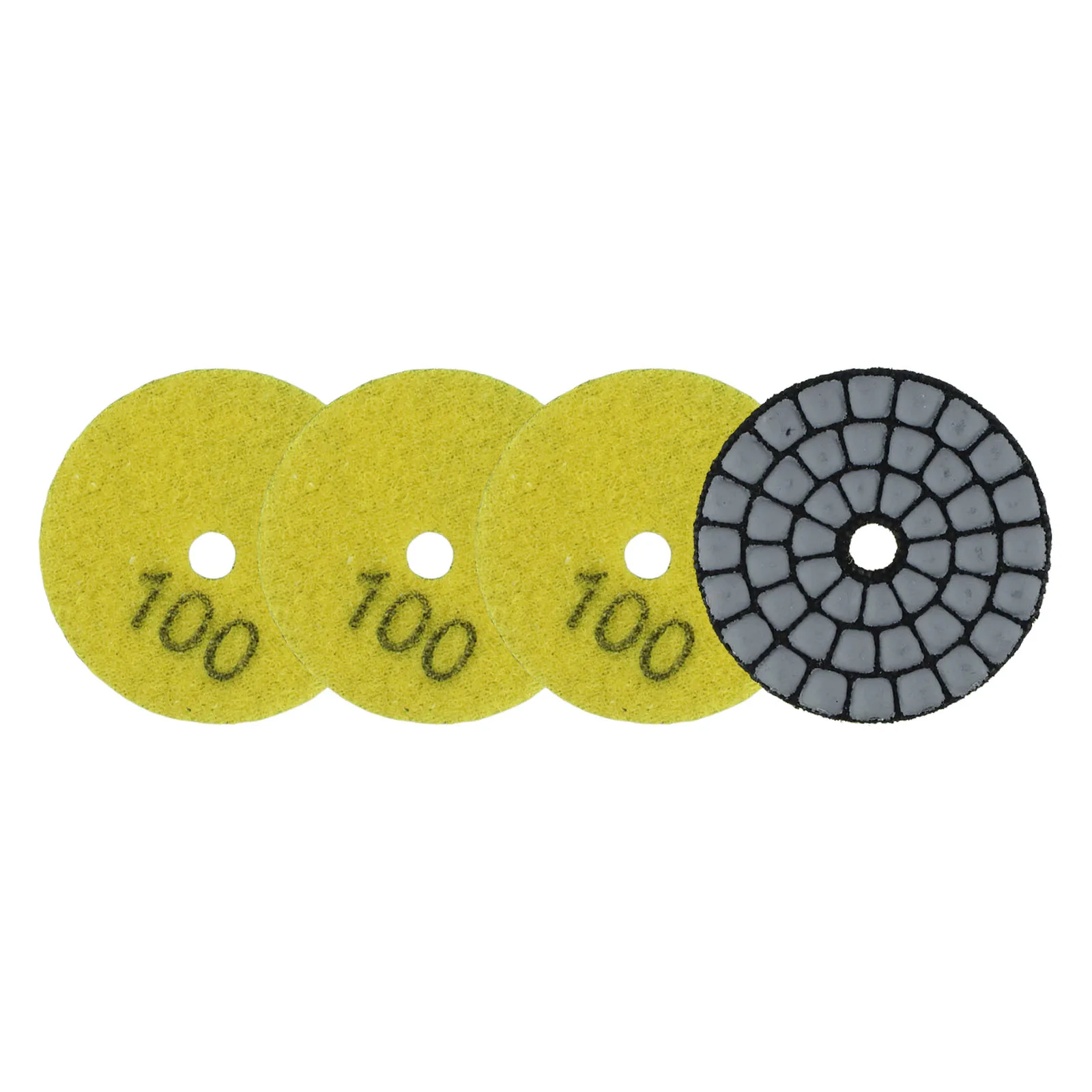 4pcs 2Inch 50mm Polishing Pads Wet/Dry For Sanding Marble Granite Stone Concrete Abrasive Grinding Set