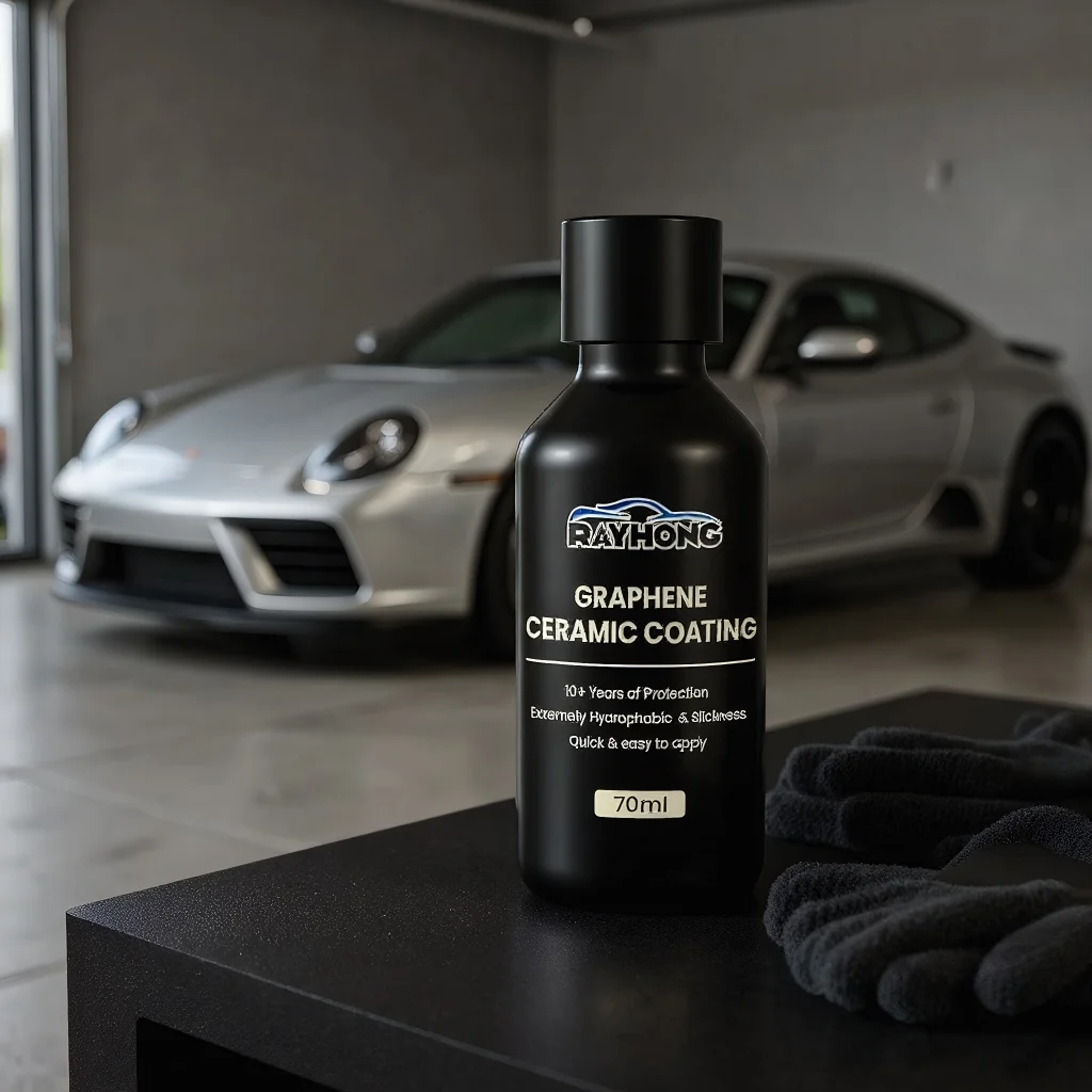 

70 мл автомобильное графеновое керамическое покрытие - водостойкая полировальная жидкость для стеклянной хрустальной отделки