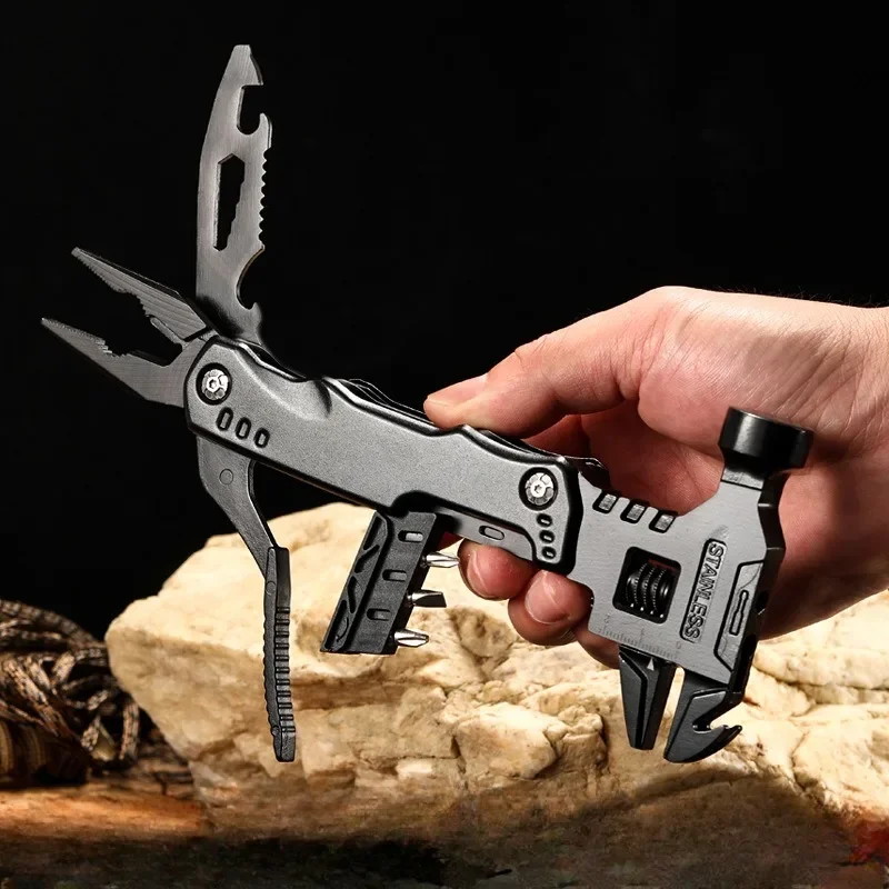 

Universal Outdoor Folding Pliers Tool Adjustable Wrench Multifunctional Combination Tool Pliers Home Car Repair Tool Accessories