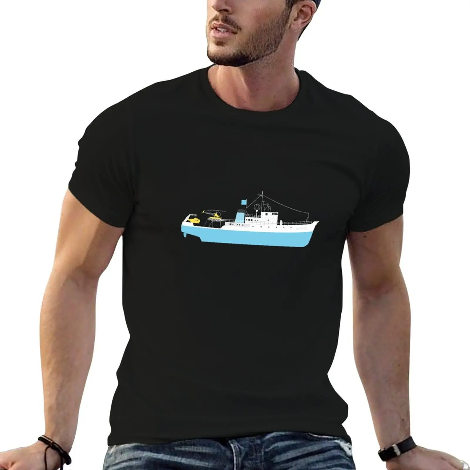 

shirts man t Belafonte for cotton Aquatic 100% - shirts The t Steve by Life Zissou T-Shirt printed