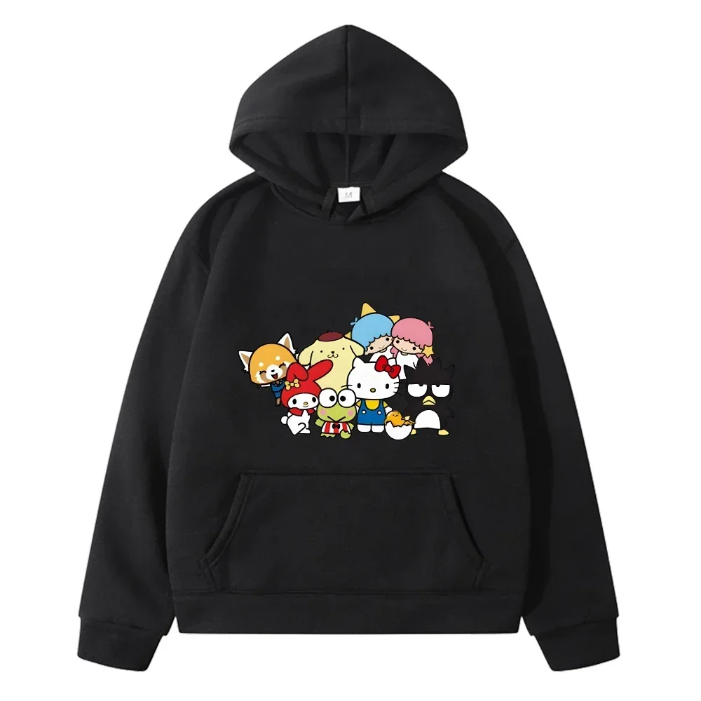 

Sanrio Anime Hoodies Print Kawaii Graph Cartoon Daily Creative Fashion Male Sweatshirts Autumn Winter Comfortable Pullover
