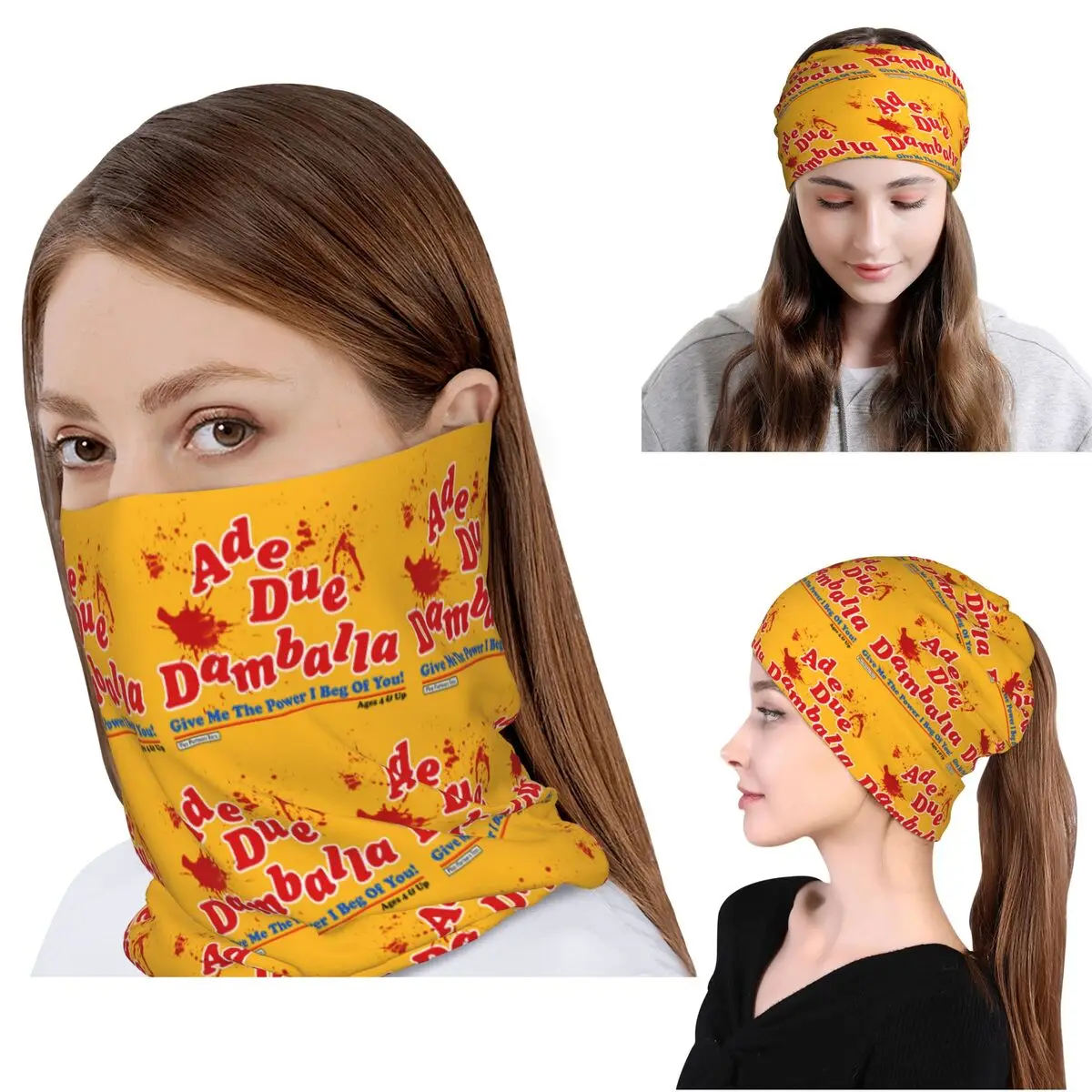 

Child's Play Chucky Voodoo Chant Bandana Neck Gaiter Wrap Scarf Multi-use Headwear Beanies Hat for Men Women Adult Washable