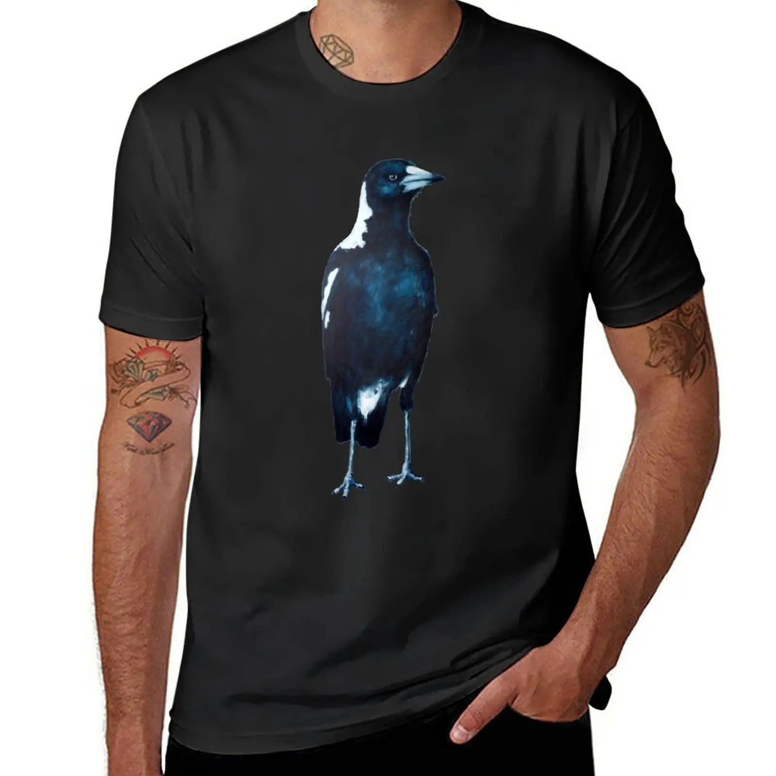 magpie shirt T-Shirt blanks quick-drying sweat mens t shirts casual stylish