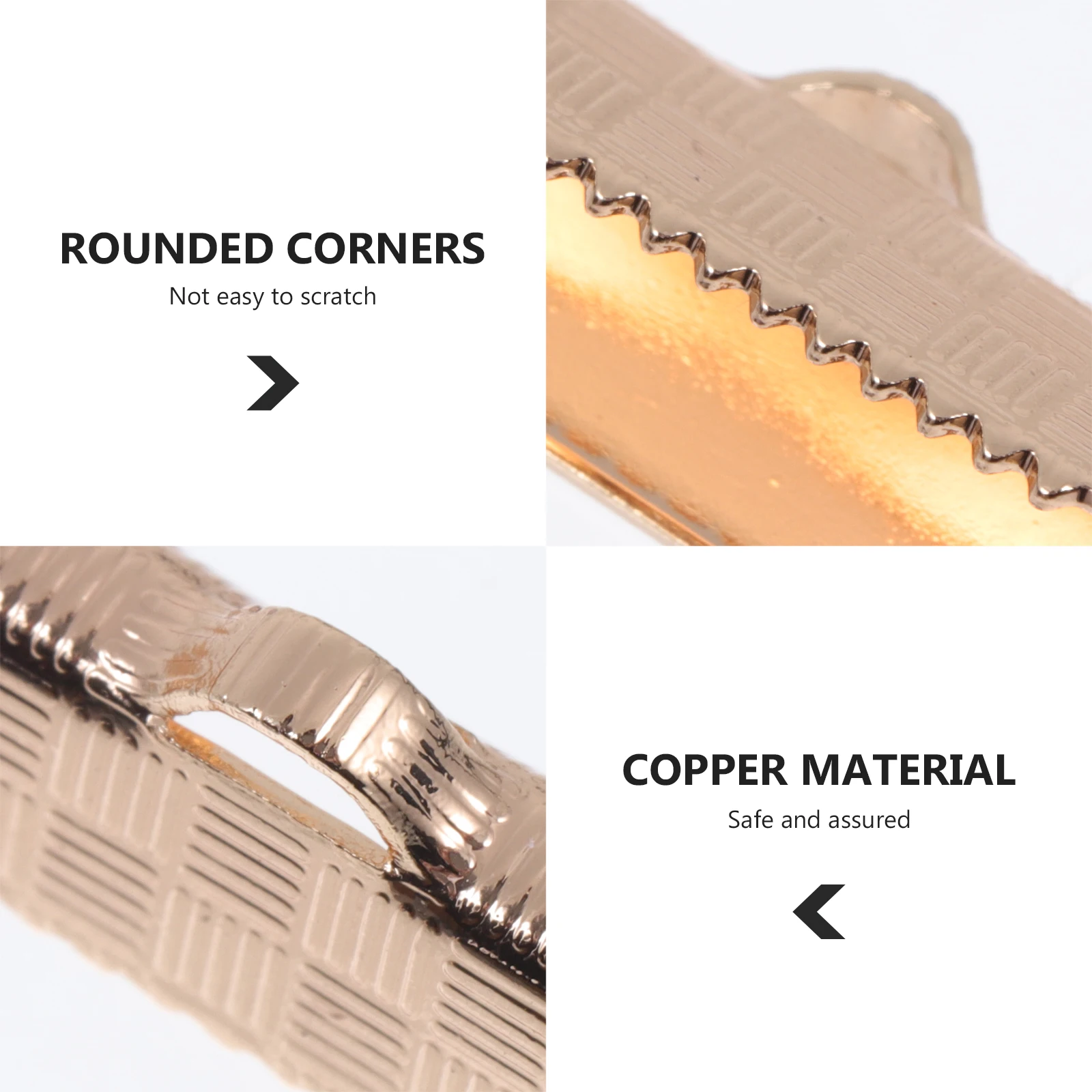 

50 Pcs Vest Buckle Accessories Clips Cord End Crimps Jewellery Making Ribbon Jewelry Ends Copper Clamps
