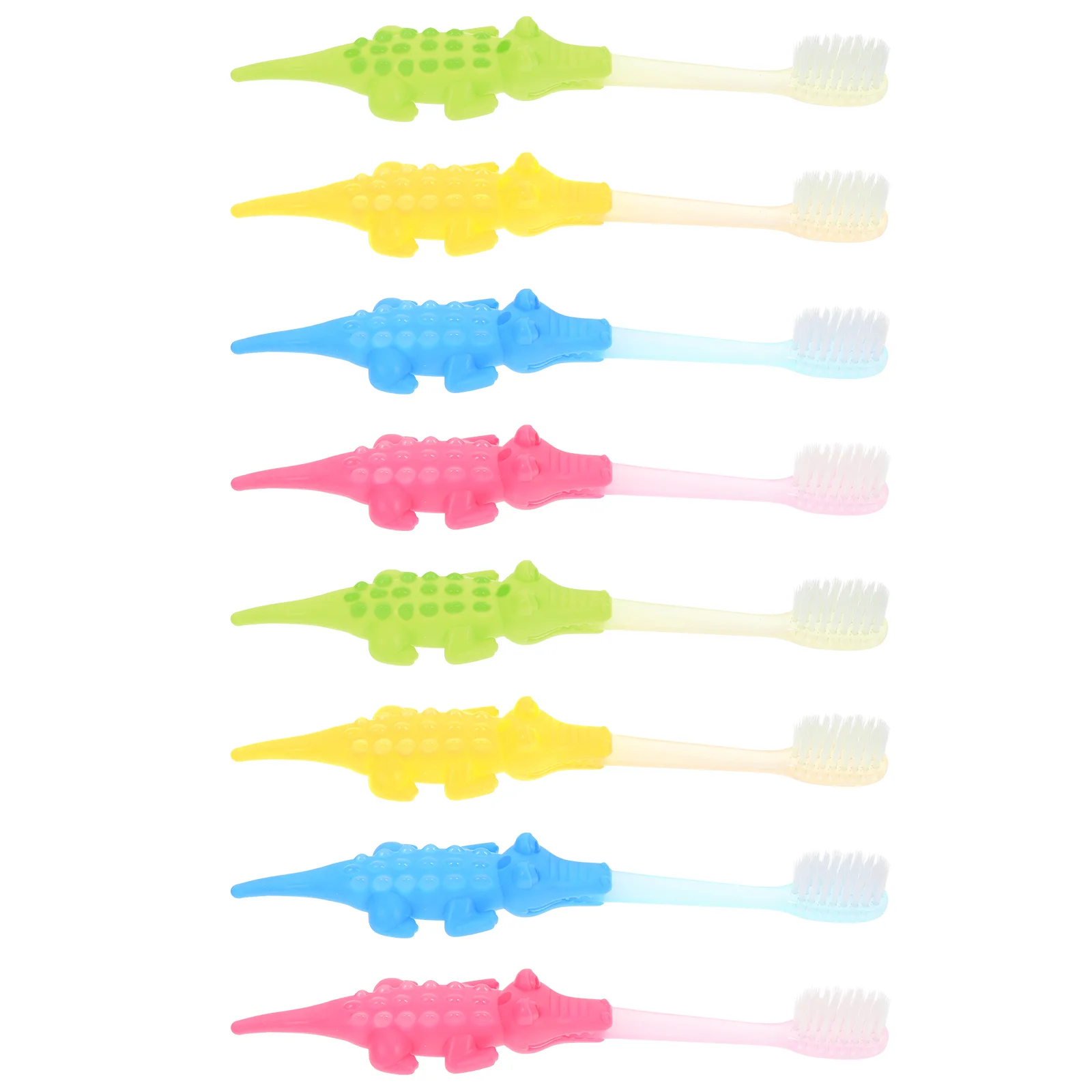 8 Pcs Children Toothbrush Ergonomic Cartoon Design Portable Lightweight Washable Kids al Care Tool Toddler Teeth Cleaning Brush